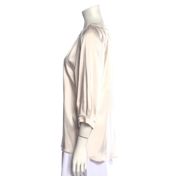 'S Max Mara Blouse Bateau Neckline three quarter sleeve blouse Small - Picture 2 of 4